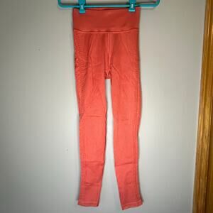 Offline by Aerie Orange Textured Leggings Size Small